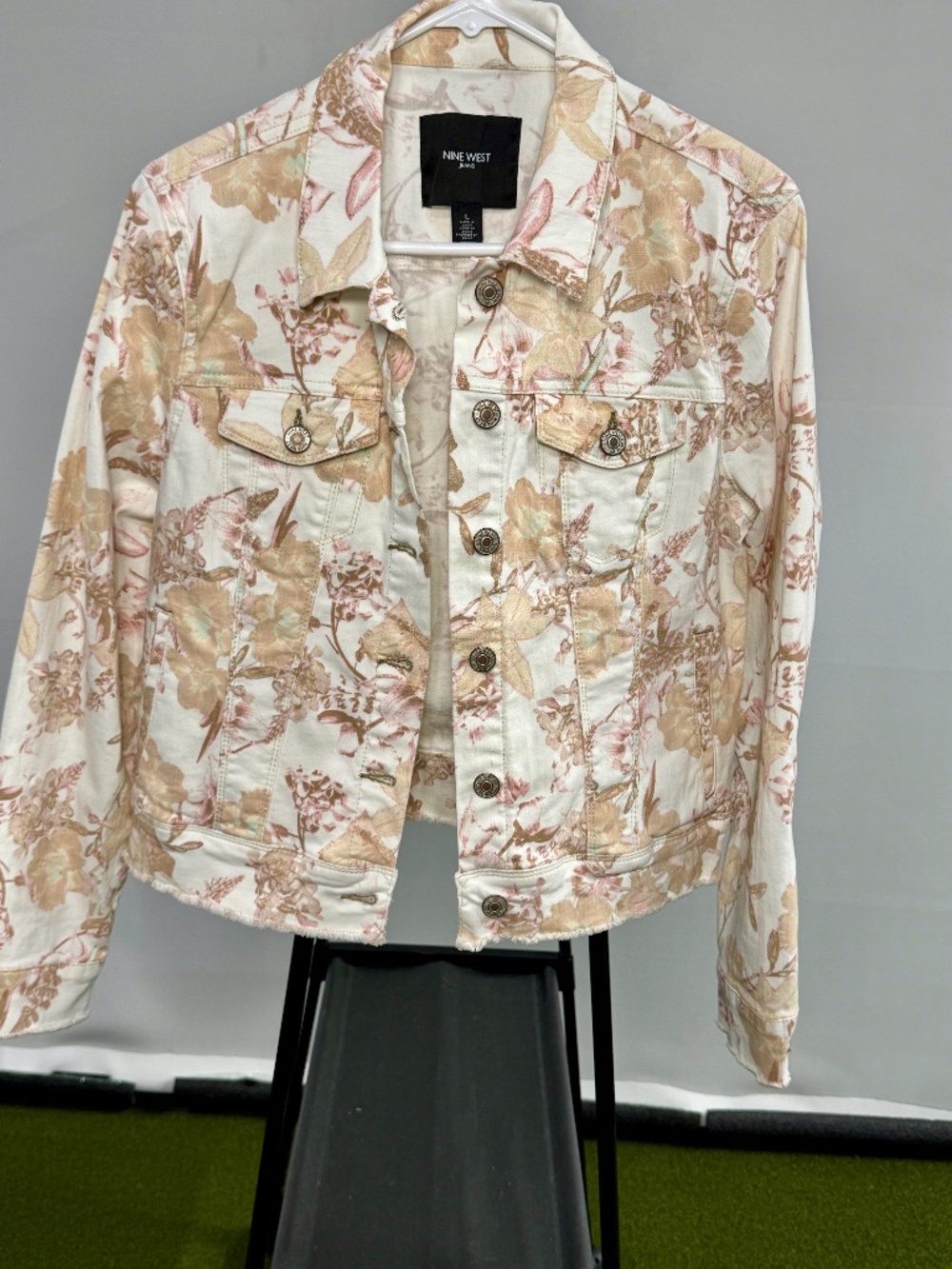 Floral Denim Jacket Nine West